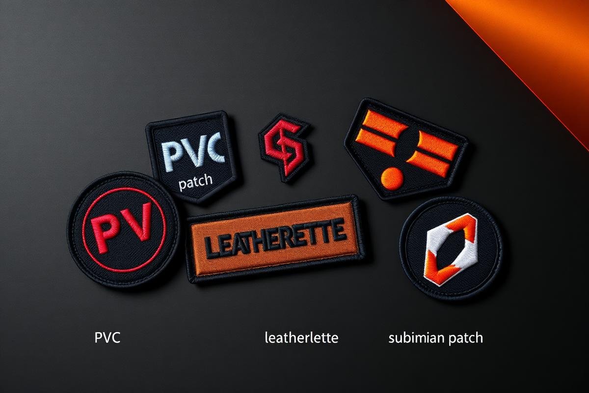 Product range — PVC, embroidered, leatherette, chenille and sublimation patches